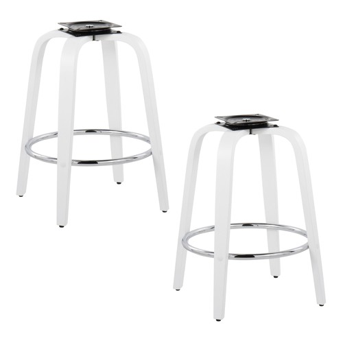 Grotto 23" Fixed-height Leg - Round Footrest - Set Of 2